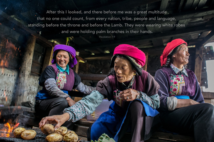 2017 October // Shangrila, Yunnan Province, China
This is the closest to Tibet I'll ever get. I wasn't able to converse with these ladies still hope to one day see this beautiful tribe worshiping the Lamb in their language.