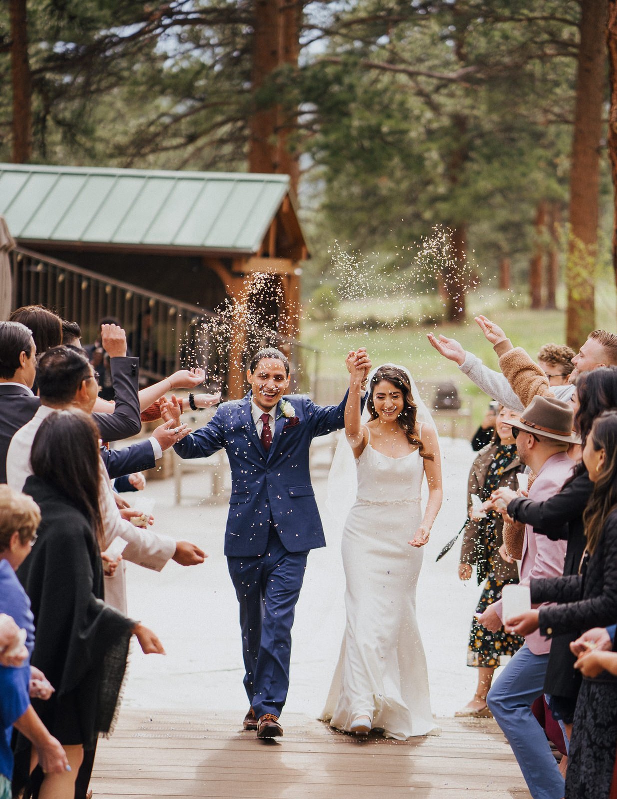 Wedding celebration at Della Terra Mountain Chateau. 