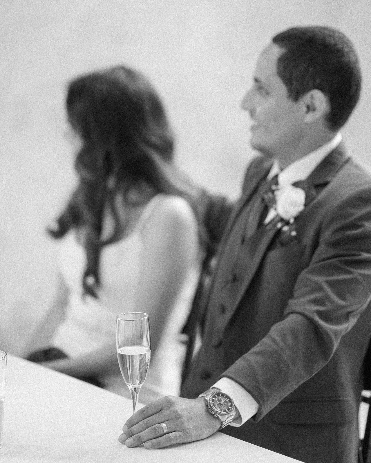 Reception toast, Della Terra Mountain Chateau.