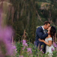 Wildflower wedding portrait photographed with the Sony a7III showing color, depth, and full-frame image quality for a real-world camera review.