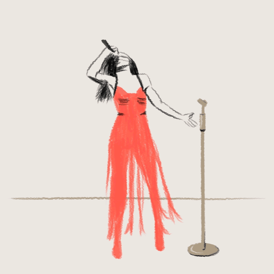 iveta karpathyova garcia animation animator studio illustration illustrator artist rotoscope rotoscoping 2D traditional gif hand drawn concert music ciara dance