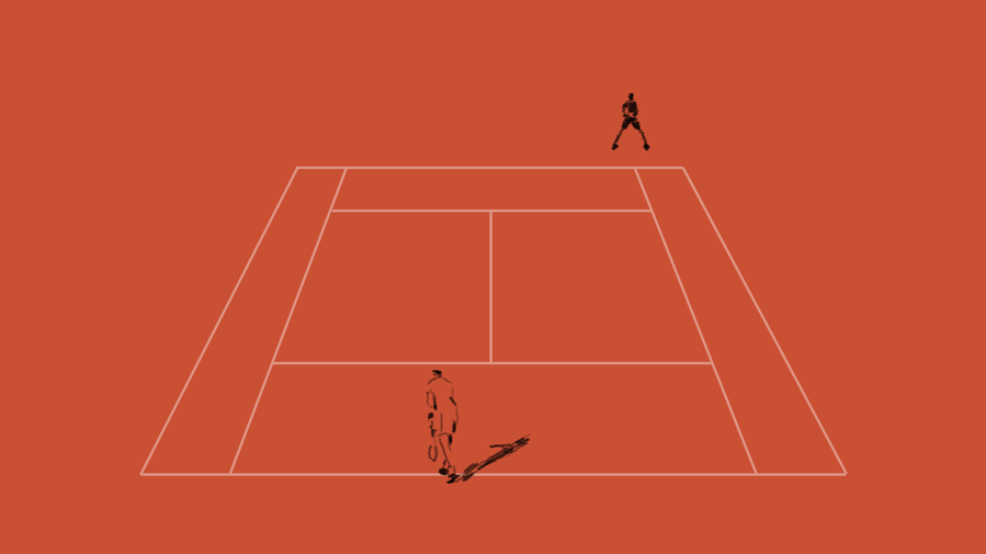 Iveta Karpathyova garcia Nadal rafael rafa animation 20 grand slam roland garros tennis rotoscope rotoscoping traditional hand drawn academy studio illustration art sport athlete sports nike court