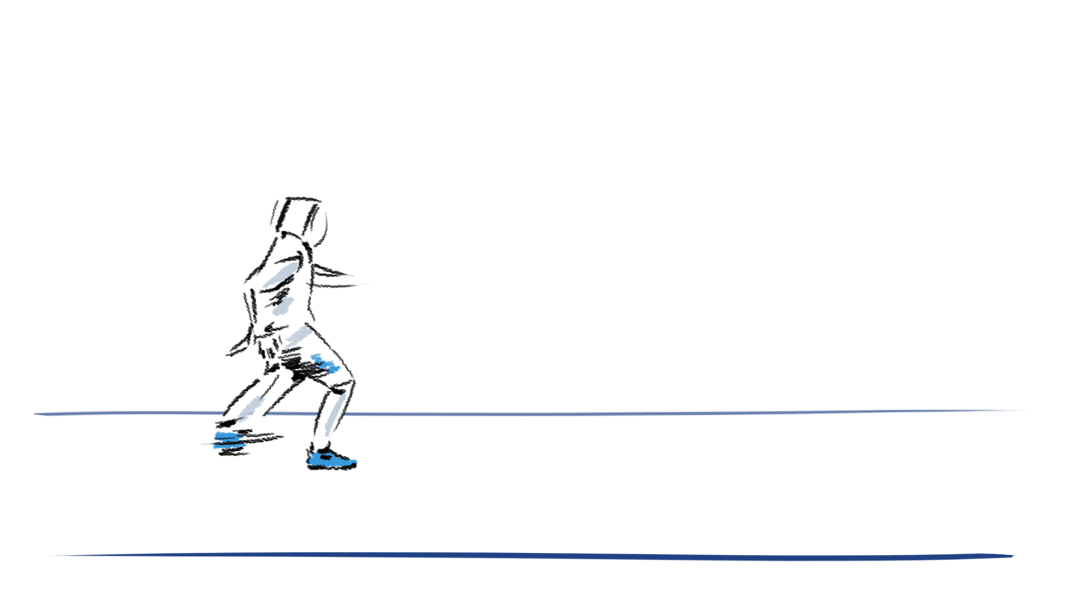 iveta karpathyova garcia illustration animation animator rotoscoping rotoscope pencil hand drawn frame by frame 2d wahed sports athlete sport fencing
