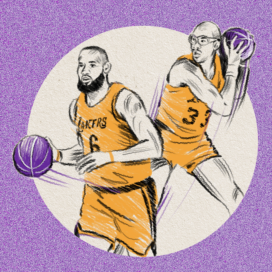 iveta karpathyova garcia animator studio illustration illustrator artist rotoscope rotoscoping espn gif lakers basketball nba bball hand drawn lebron james