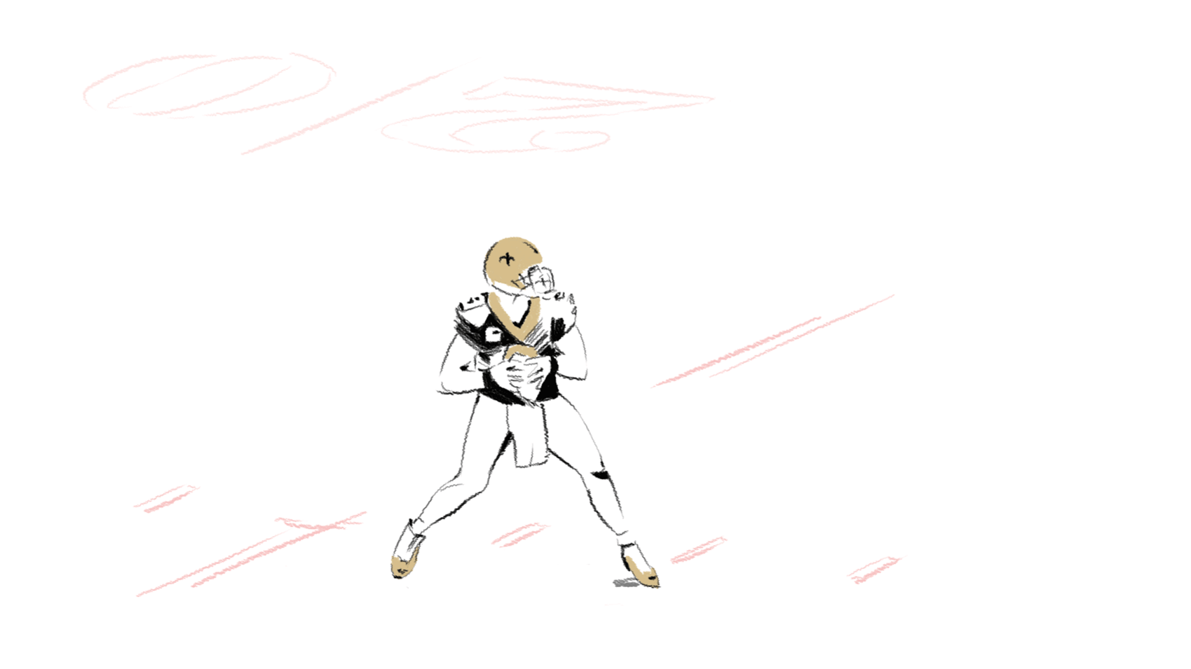 iveta karpathyova garcia illustration animation animator rotoscoping rotoscope pencil hand drawn frame by frame 2d nfl football american gif