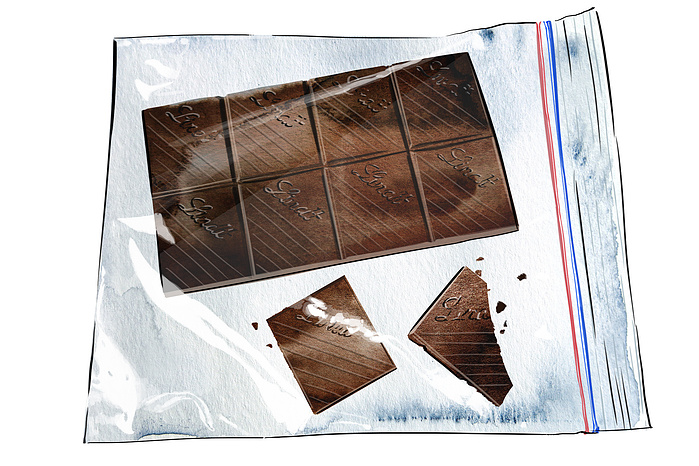 lindt excellence chocolate chocolatier tablet blog iveta karpathyova illustrator illustrations illustrated illustration animator canadian toronto canada digital food cuisine watercolor watercolour ink art artist chocolate