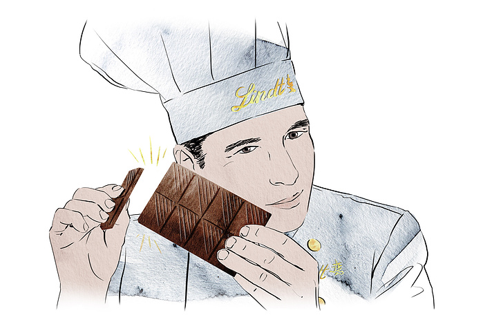 lindt excellence chocolate chocolatier tablet blog iveta karpathyova illustrator illustrations illustrated illustration animator canadian toronto canada digital food cuisine watercolor watercolour ink art artist chocolate
