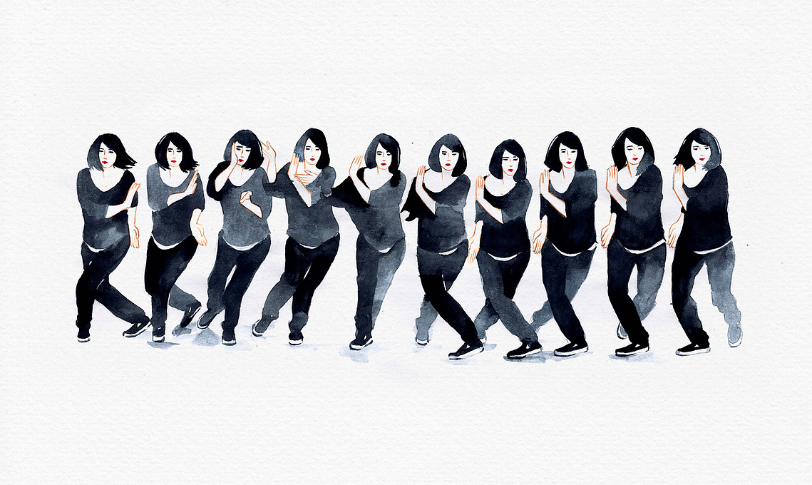 iveta karpathyova garcia illustrations animation martial arts kung fu animator illustrator gif watercolor california