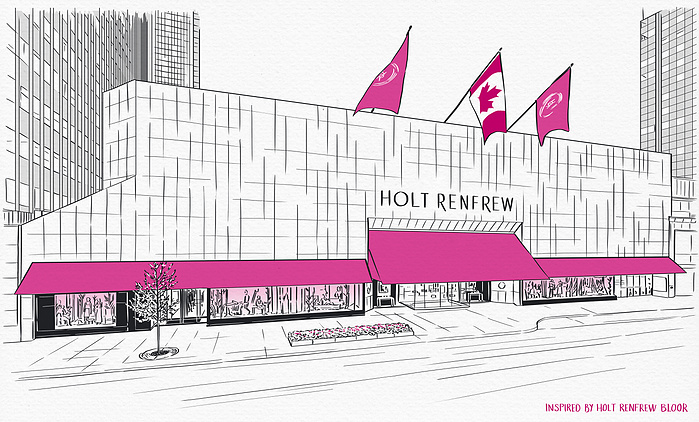 Iveta Karpathyova Ka illustration illustrator holt rrenfrew art artwork visual merchandising manual interior architecture interiors HR Canadian