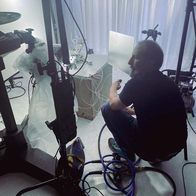 Behind the scenes of an advertising campaign
