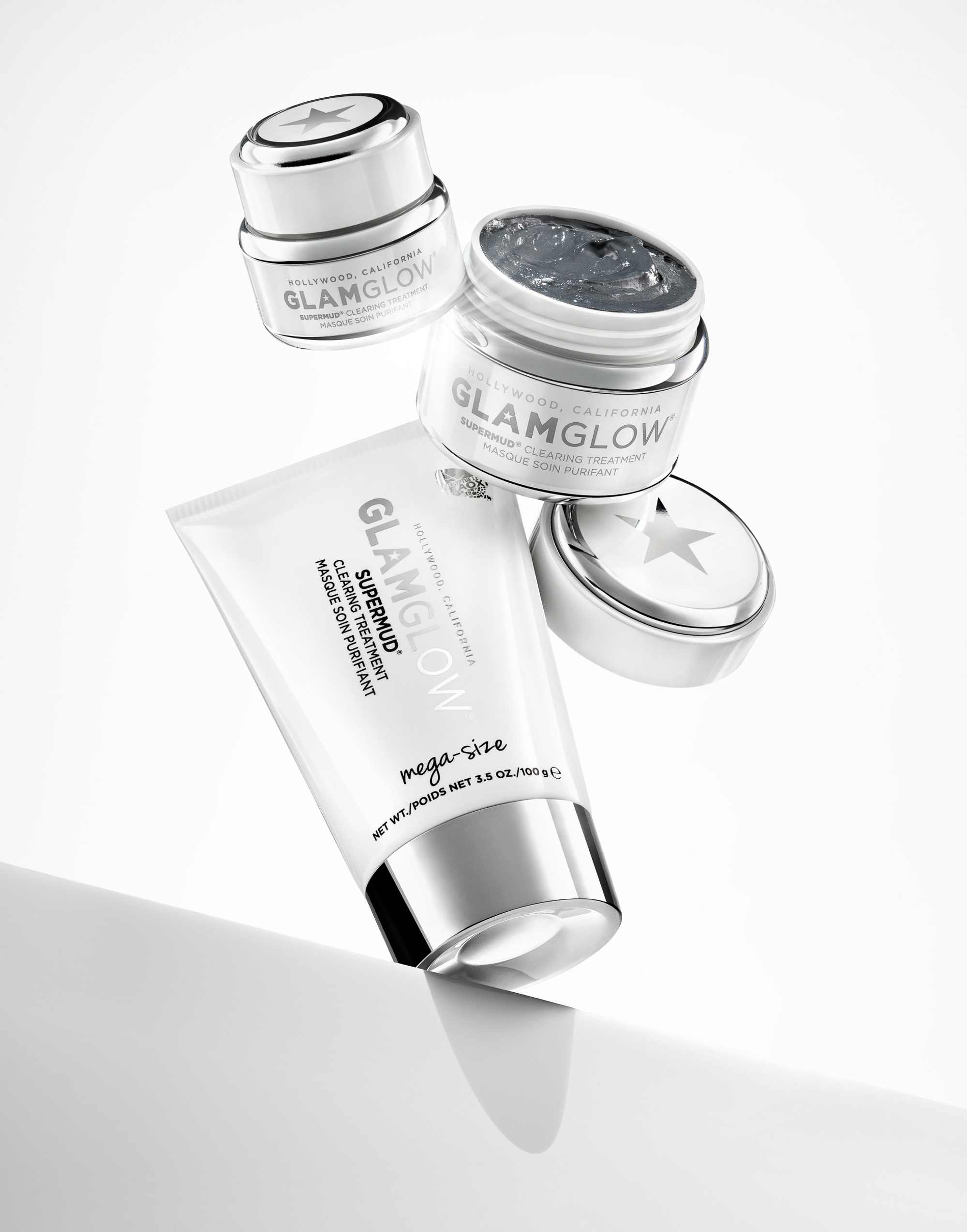 Glamglow Megamud cosmetics and beauty photography by still life photographer, commercial photographer, product photographer & advertising photographer Timothy Hogan in Los Angeles