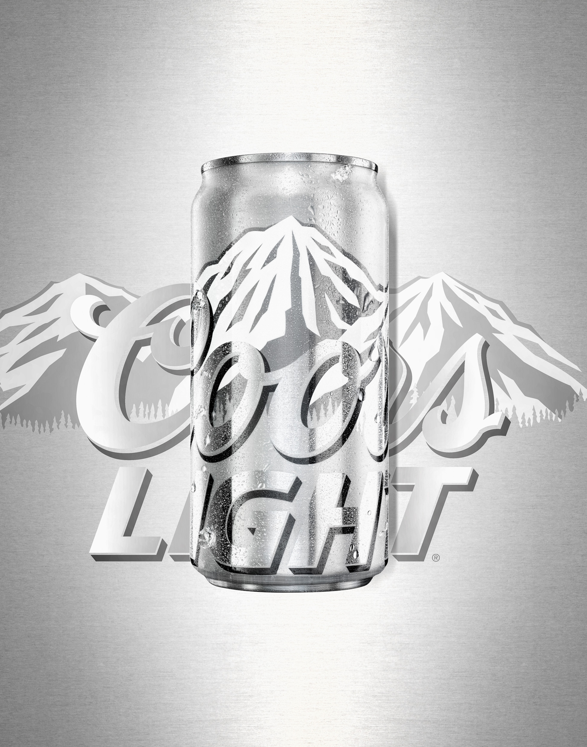 Coors Light Beer cans. Beverage & Liquor product advertising photography by Timothy Hogan Studio in Los Angeles