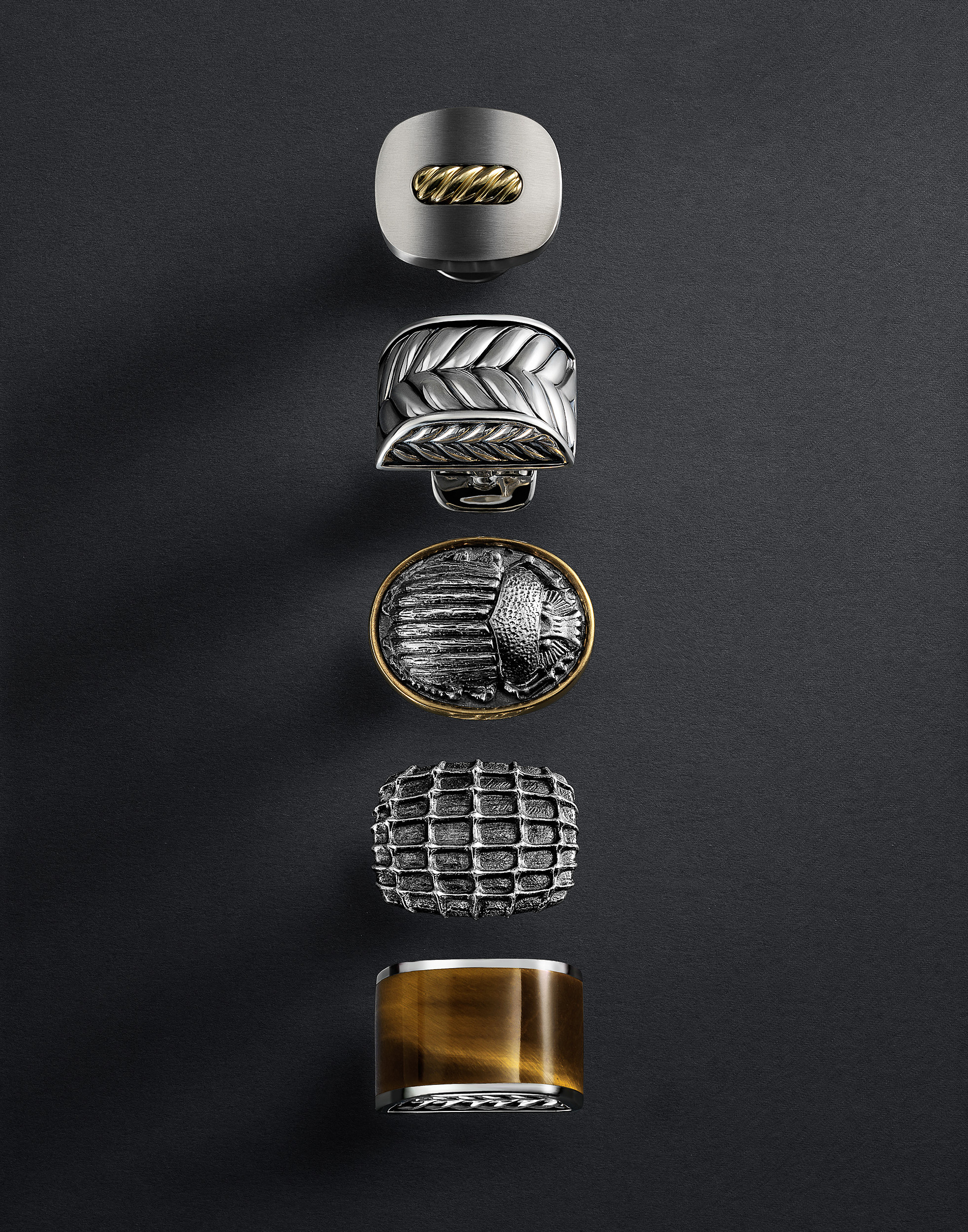 David Yurman  jewelry photography by commercial product & advertising jewelry photographer Timothy Hogan in Los Angeles - still life photographer