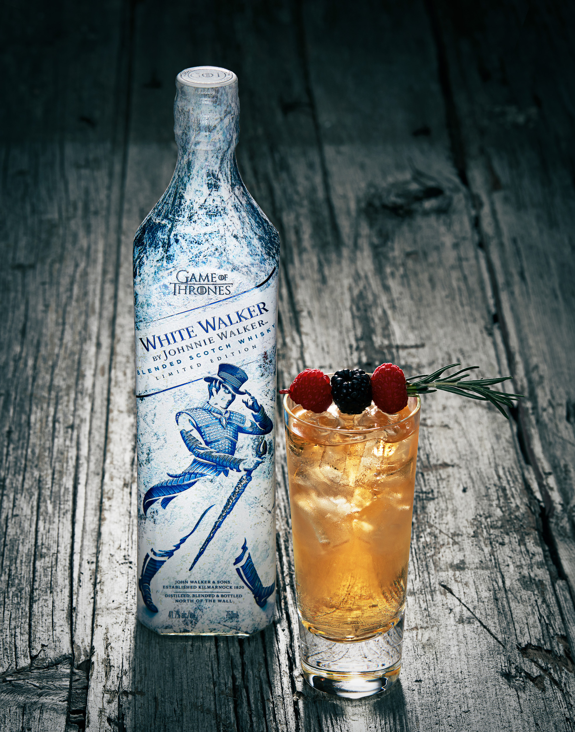 Johnnie Walker White Walker bottle and cocktail by beverage photographer Timothy Hogan. 

Beverages and alcohol product & advertising photography by Timothy Hogan Studio in Los Angeles