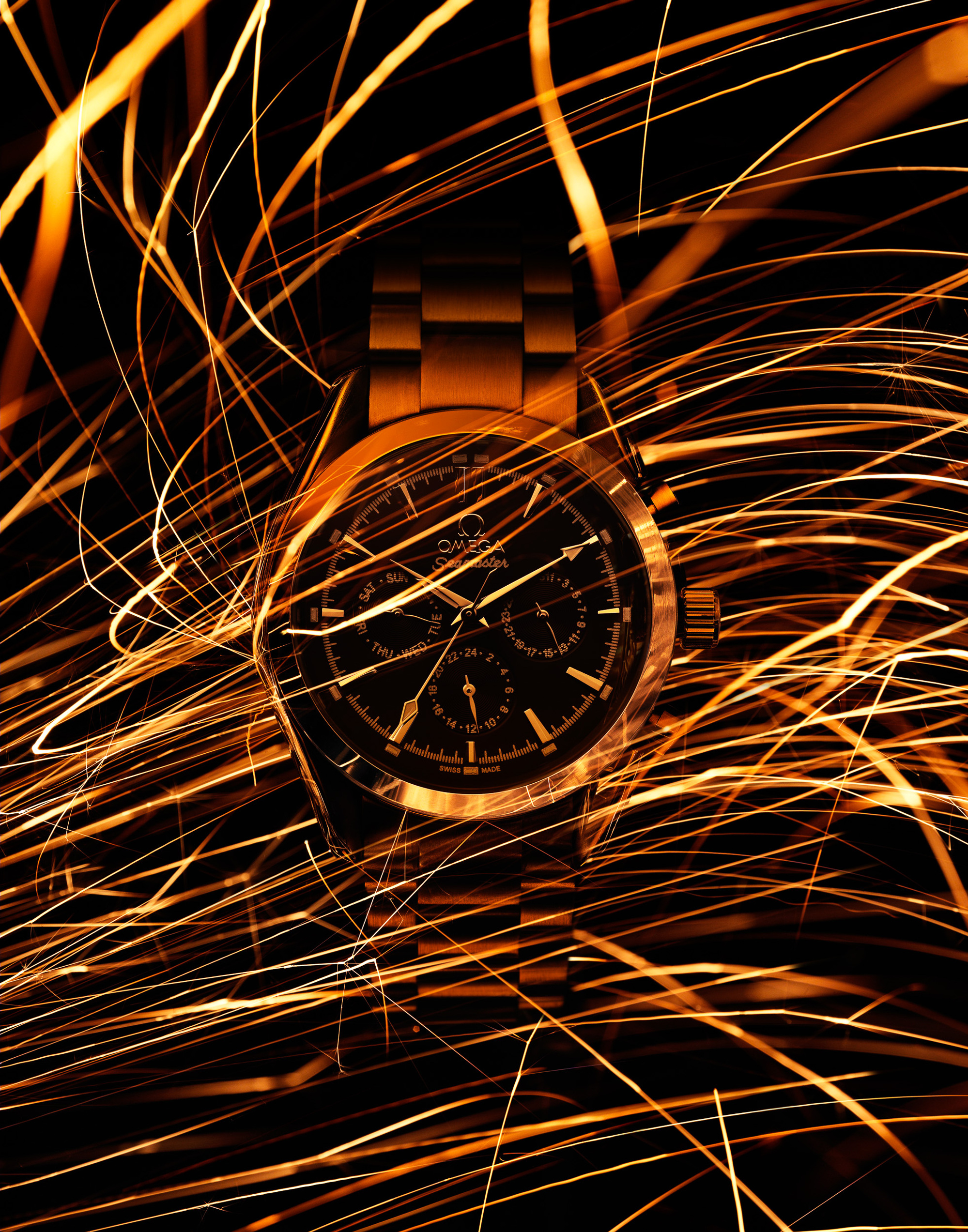 Omega Watch by commercial product & advertising photographer Timothy Hogan in Los Angeles