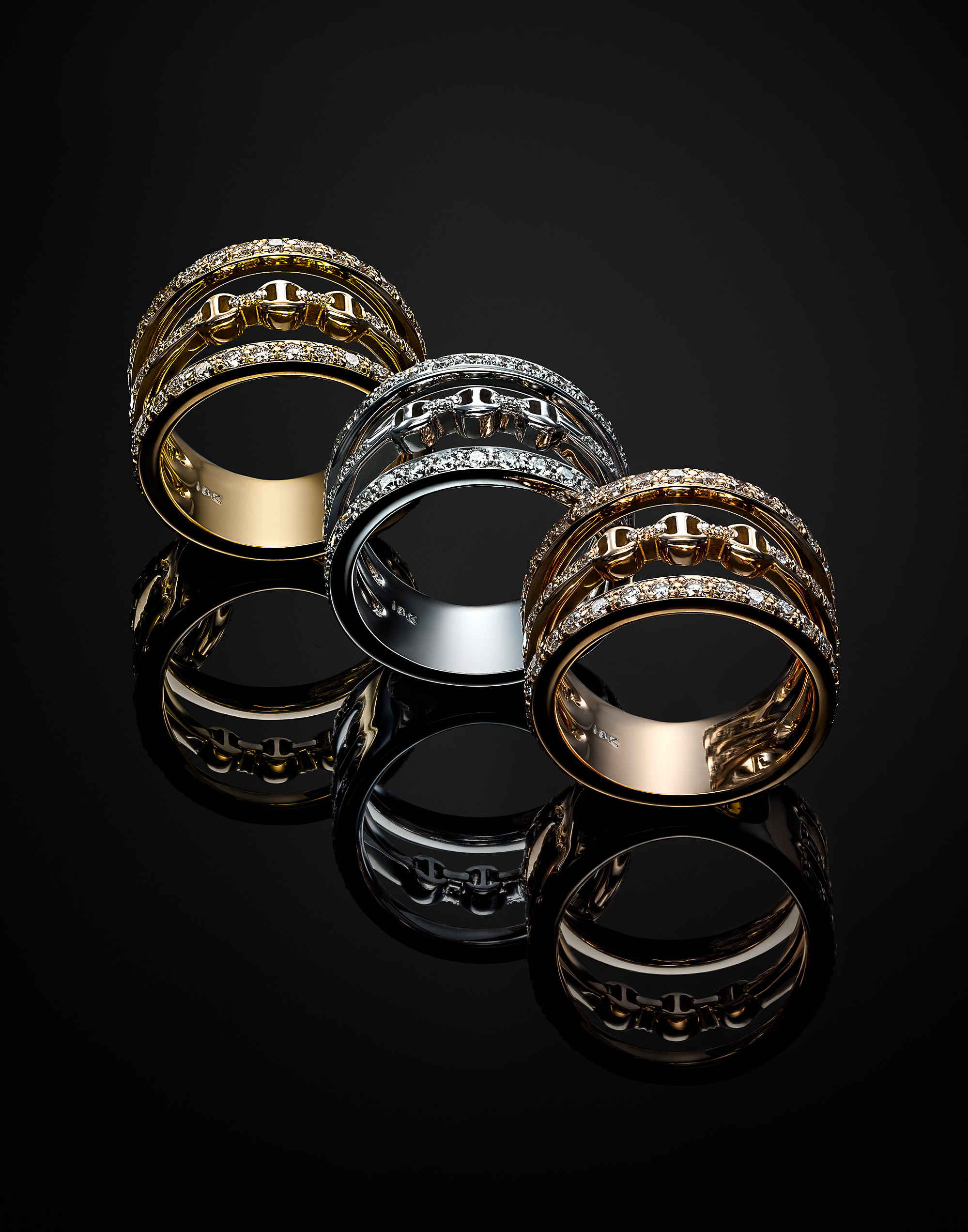 Hoorsenbuhs jewelry photography by commercial product & advertising jewelry photographer Timothy Hogan in Los Angeles - still life photographer