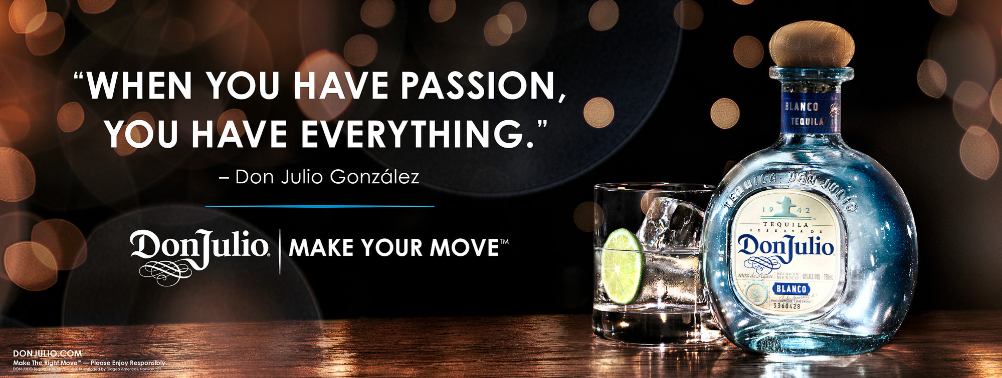 Don Julio Tequila Blanco beverage campaign Photography by commercial, product & advertising photographer Timothy Hogan in studio Los Angeles