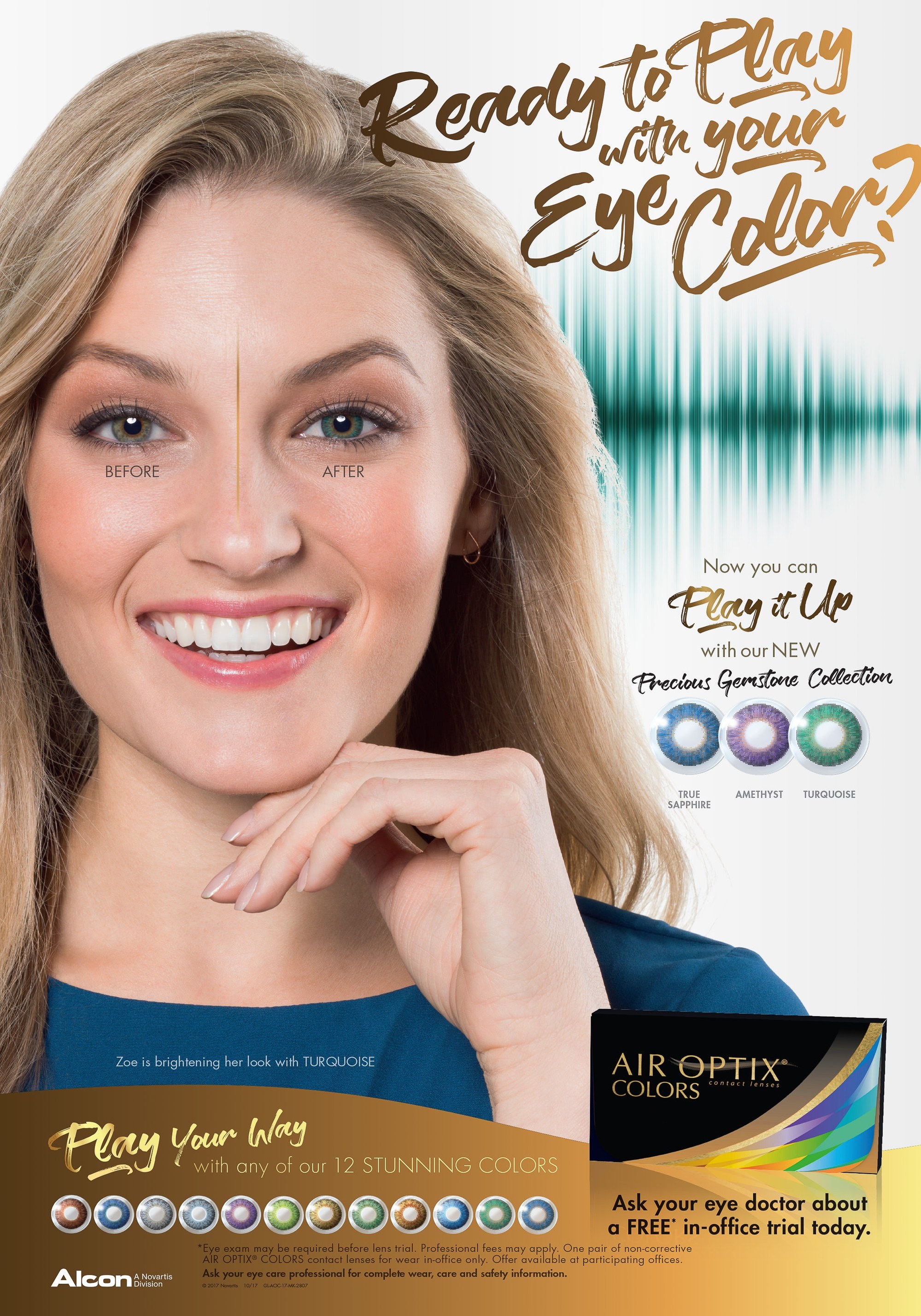 Almay Beauty campaign Photography by commercial, product & advertising photographer Timothy Hogan in studio Los Angeles