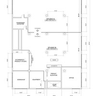 Timothy Hogan studio floorplan for rental for photography video campaigns in Los Angeles