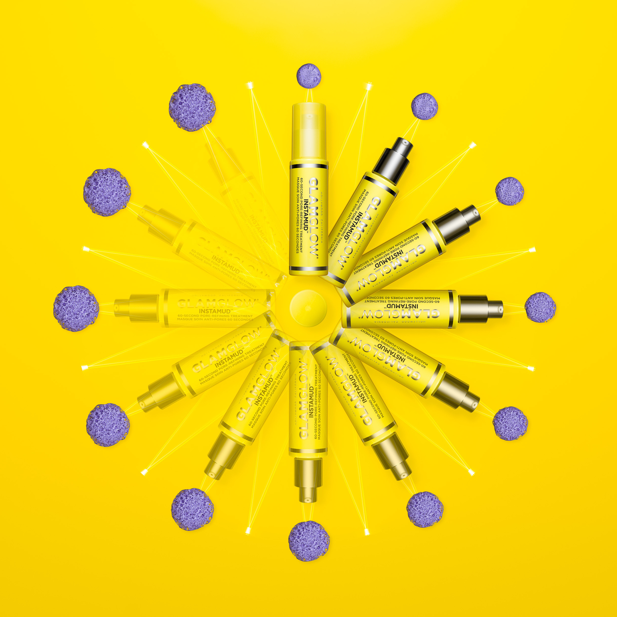 Glamglow cosmetics and beauty photography by commercial, product & advertising photographer Timothy Hogan in the Los Angeles Studio