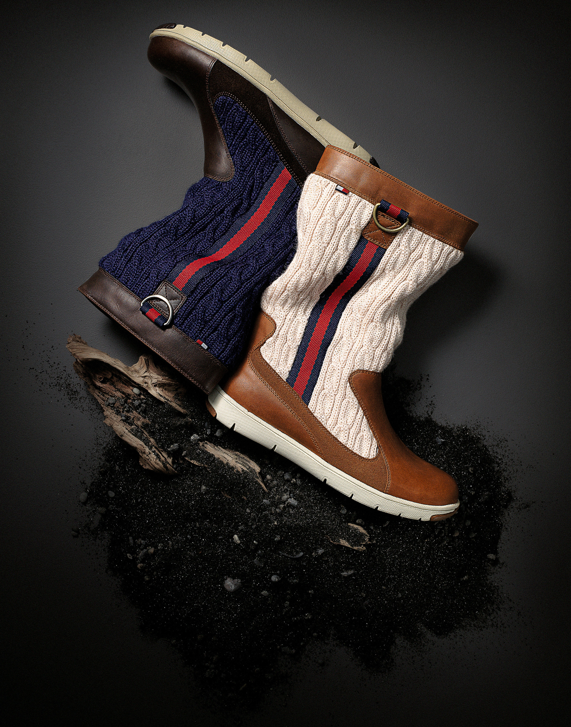 Commercial and advertising product photography for footwear, bags and eyewear accessories by still life photographer, product photographer and commercial photographer Timothy Hogan for Tommy Hilfiger