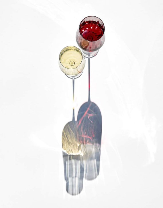 On-location Wine glass photography by Timothy Hogan in Los Angeles for Robert Mondavi Winery