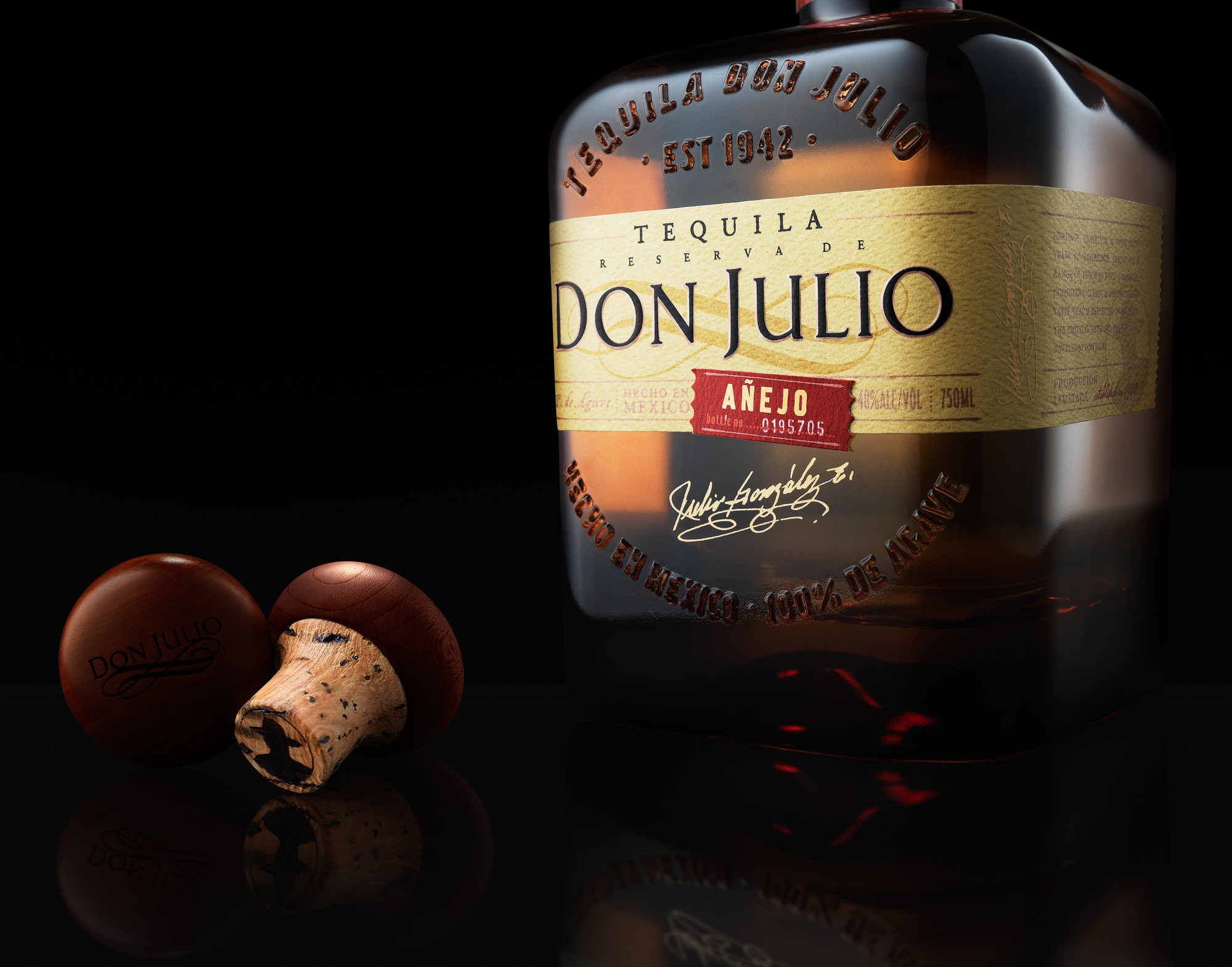 Don Julio Tequila Anejo. Beverages and liquids product & advertising photography by Timothy Hogan Studio in Los Angeles