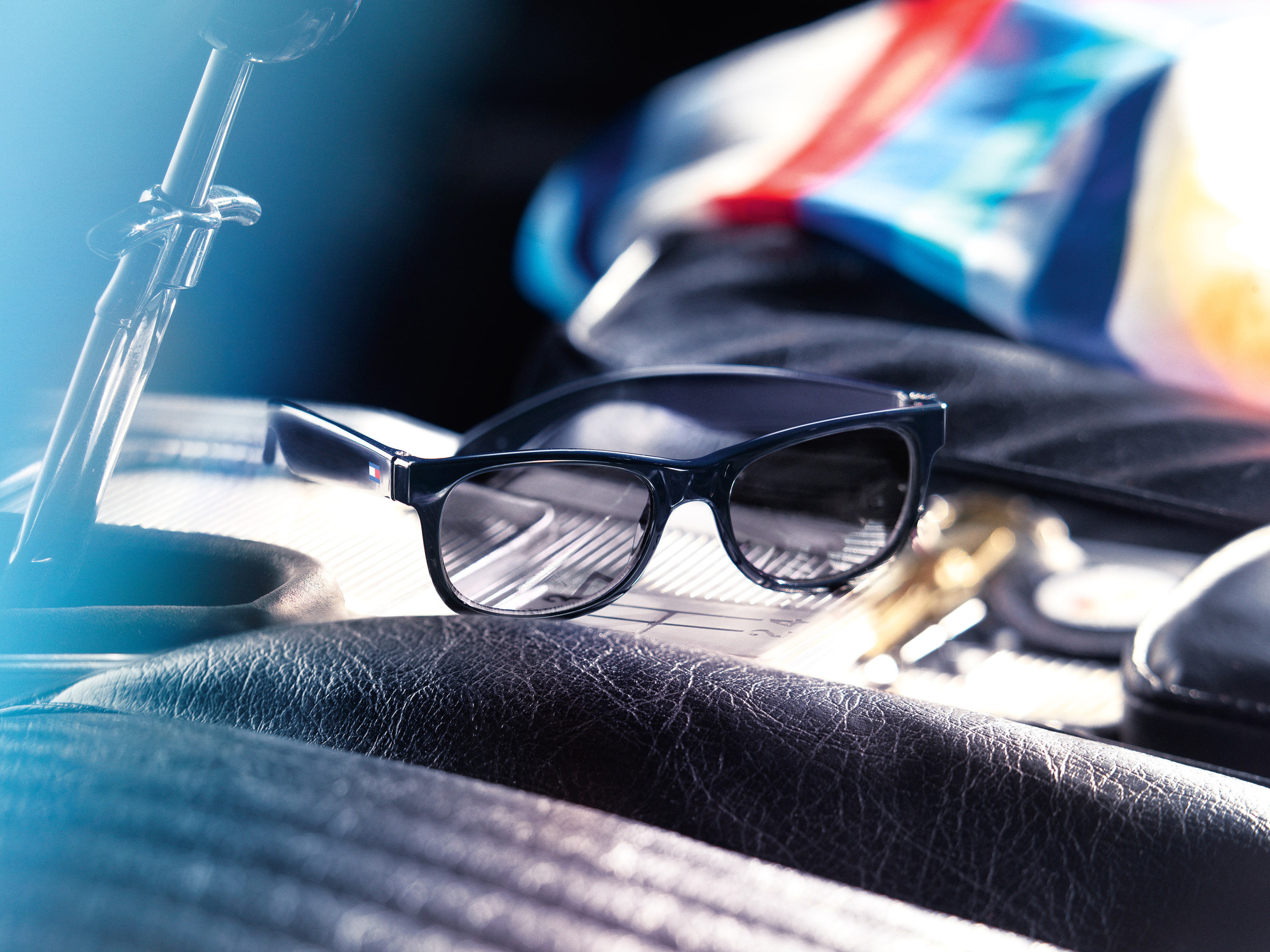 Commercial and advertising product photography for footwear, bags and eyewear accessories by still life photographer, product photographer and commercial photographer Timothy Hogan for Tommy Hilfiger
