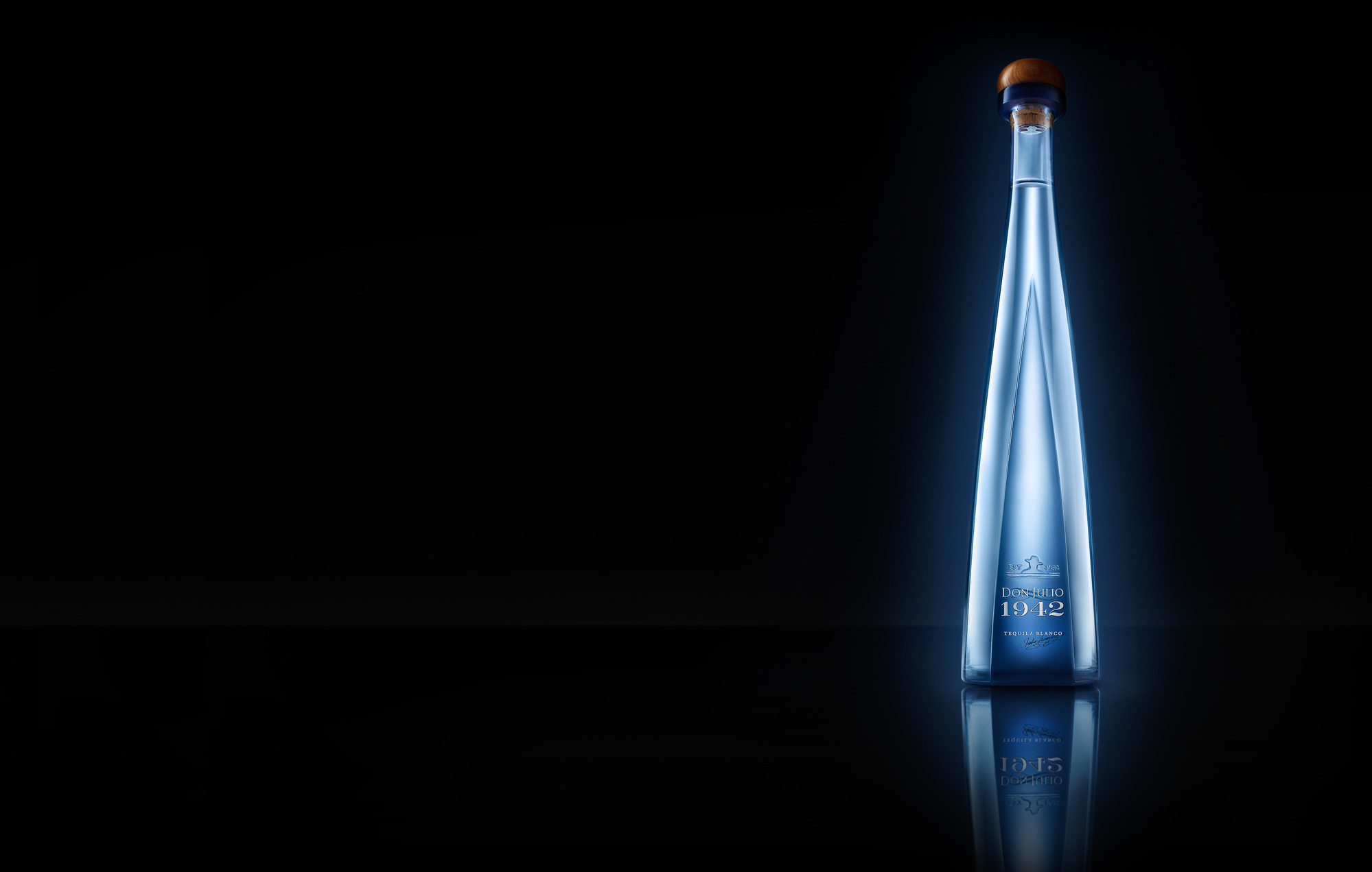 Don Julio 1942 tequila bottles. Beverages and liquids product & advertising photography by Timothy Hogan Studio in Los Angeles