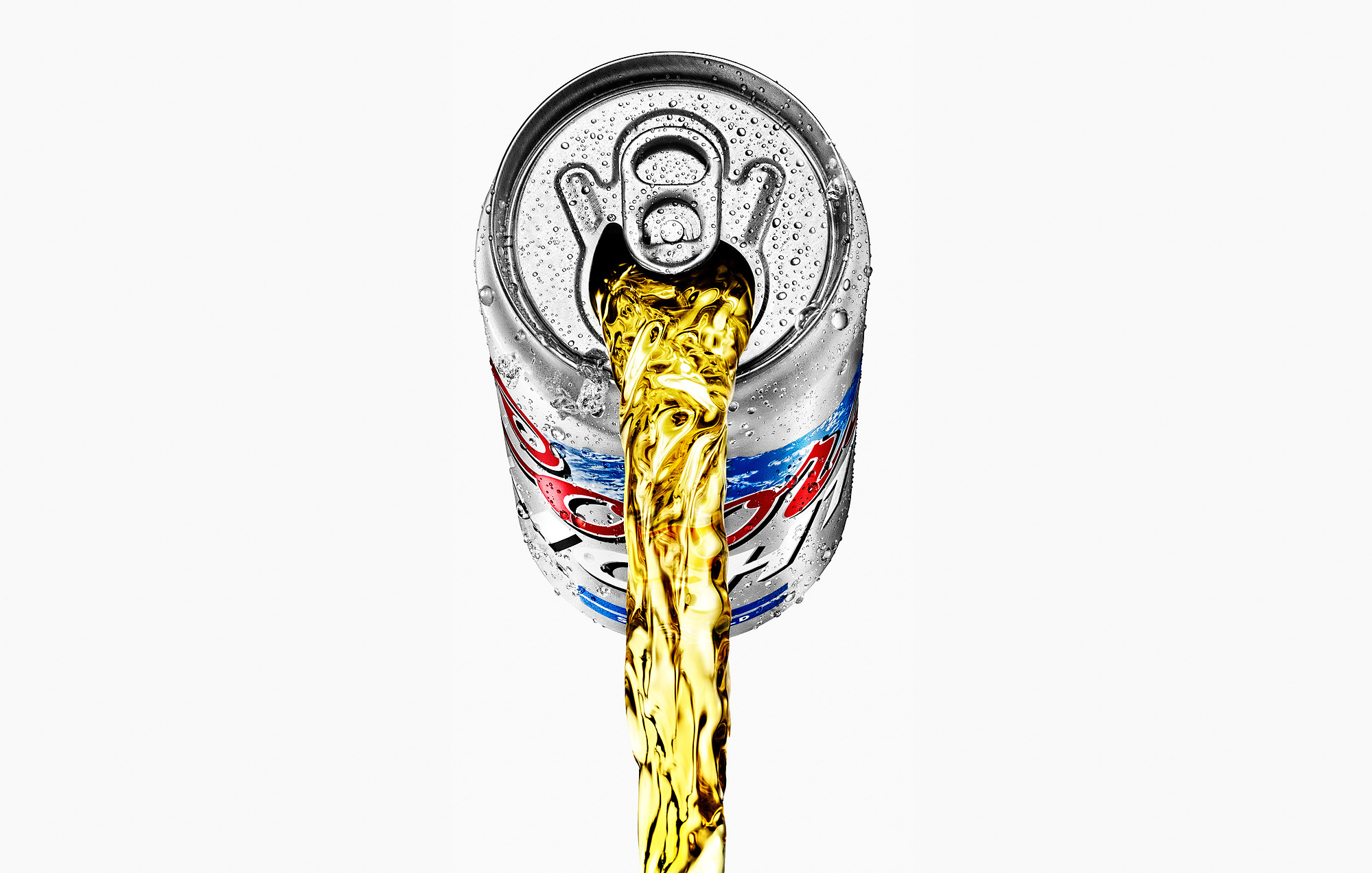 Coors Light Beer can pour. Beer, wine and liquor product photography by commercial and advertising beverage photographer / product photographer Timothy Hogan in Los Angeles