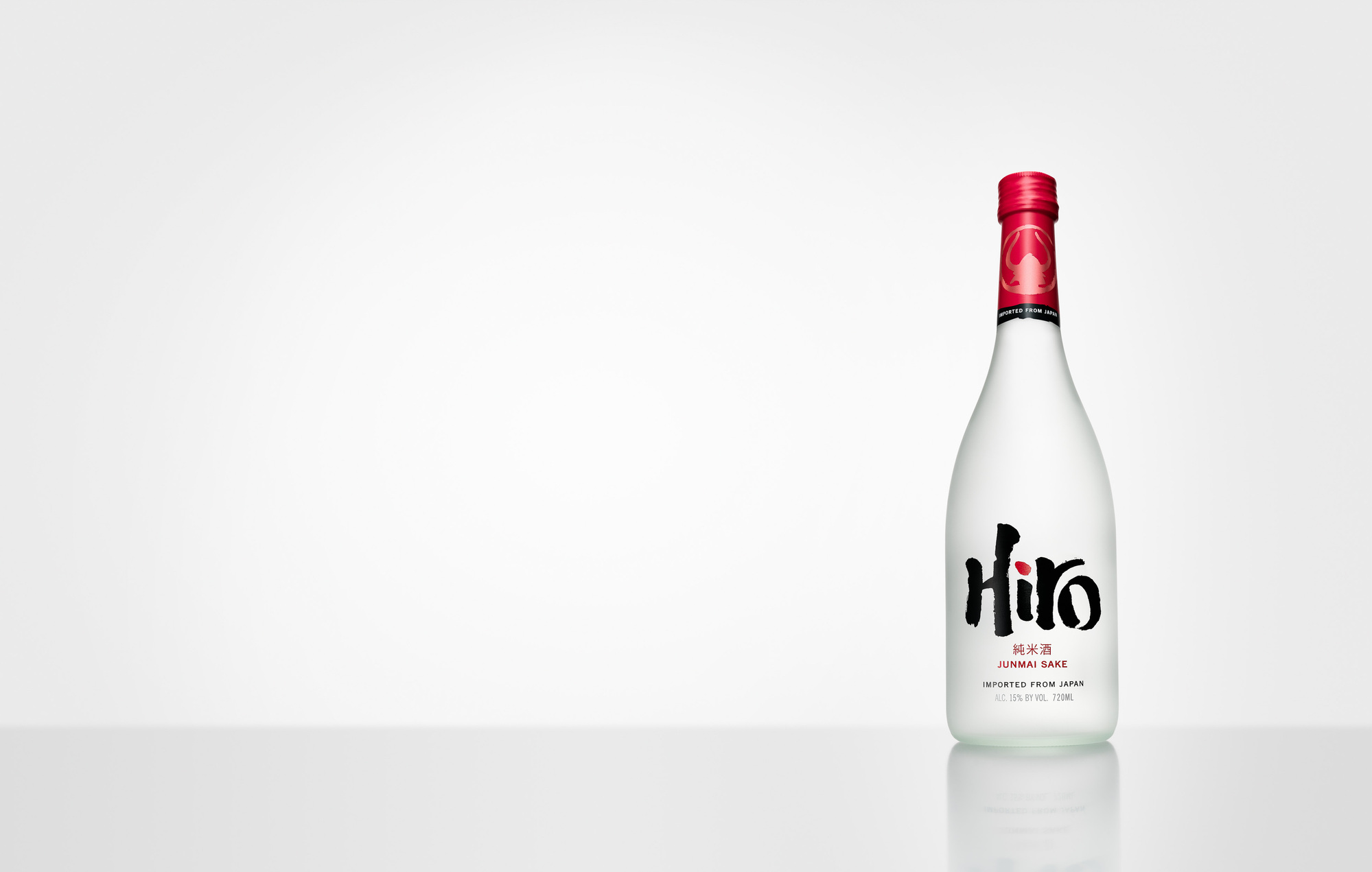 Hiro Sake Rice Wine bottle photography. Beverages and alcohol product & advertising photography by Timothy Hogan Studio in Los Angeles