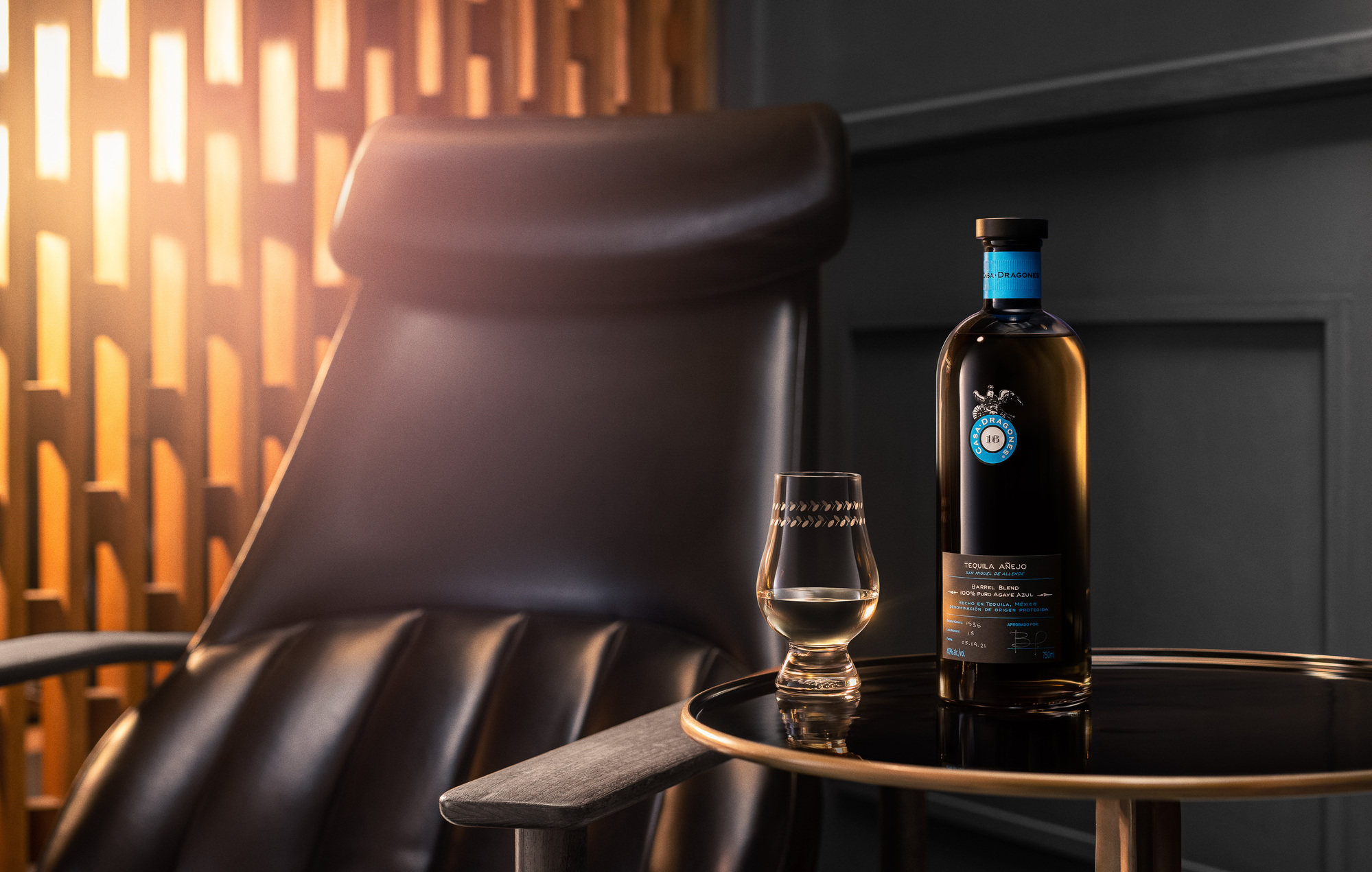 Casa Dragones Tequila Anejo. Beverage & Beer, wine and liquor product photography by commercial and advertising beverage photographer / product photographer Timothy Hogan in Los Angeles