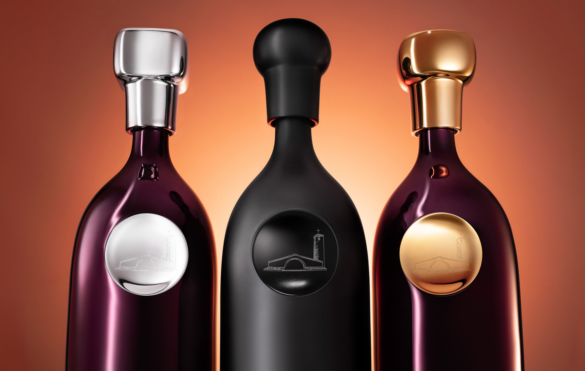 Mondavi x Bernardaud wine bottle photography by Timothy Hogan Studio in Los Angeles
