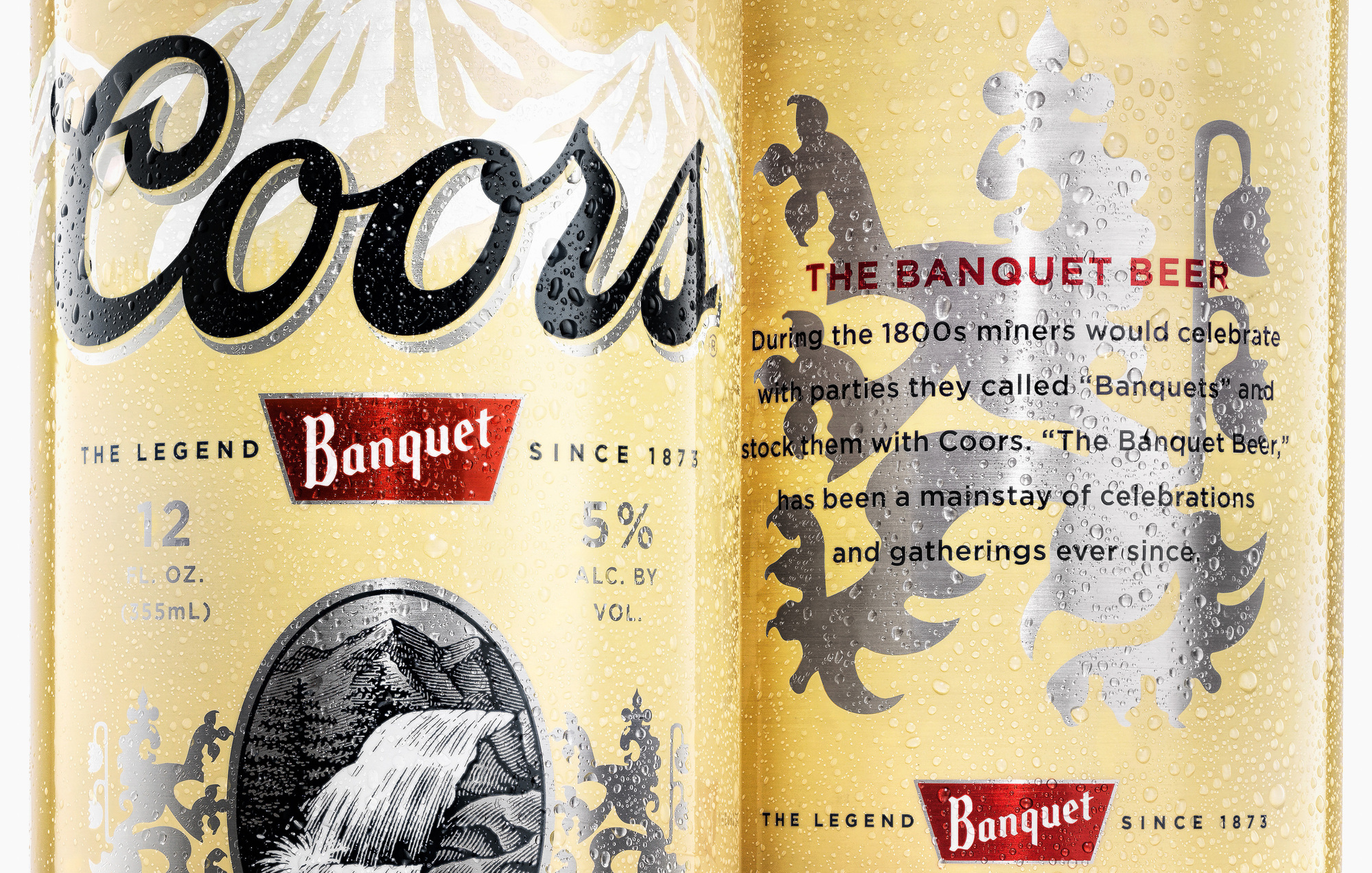 Coors Banquet Beer can. Beer, wine and liquor product photography by commercial and advertising beverage photographer / product photographer Timothy Hogan in Los Angeles