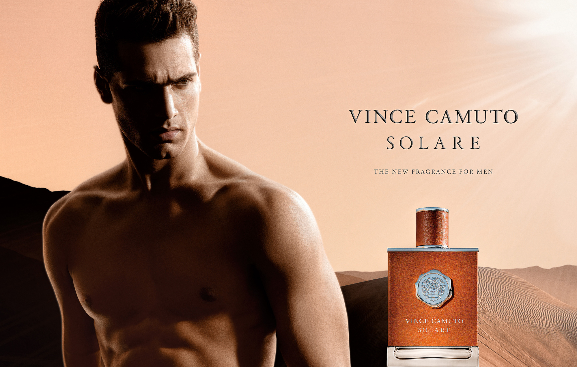 Vince Camuto fragrance campaign photography  by commercial, product & advertising photographer Timothy Hogan in studio Los Angeles