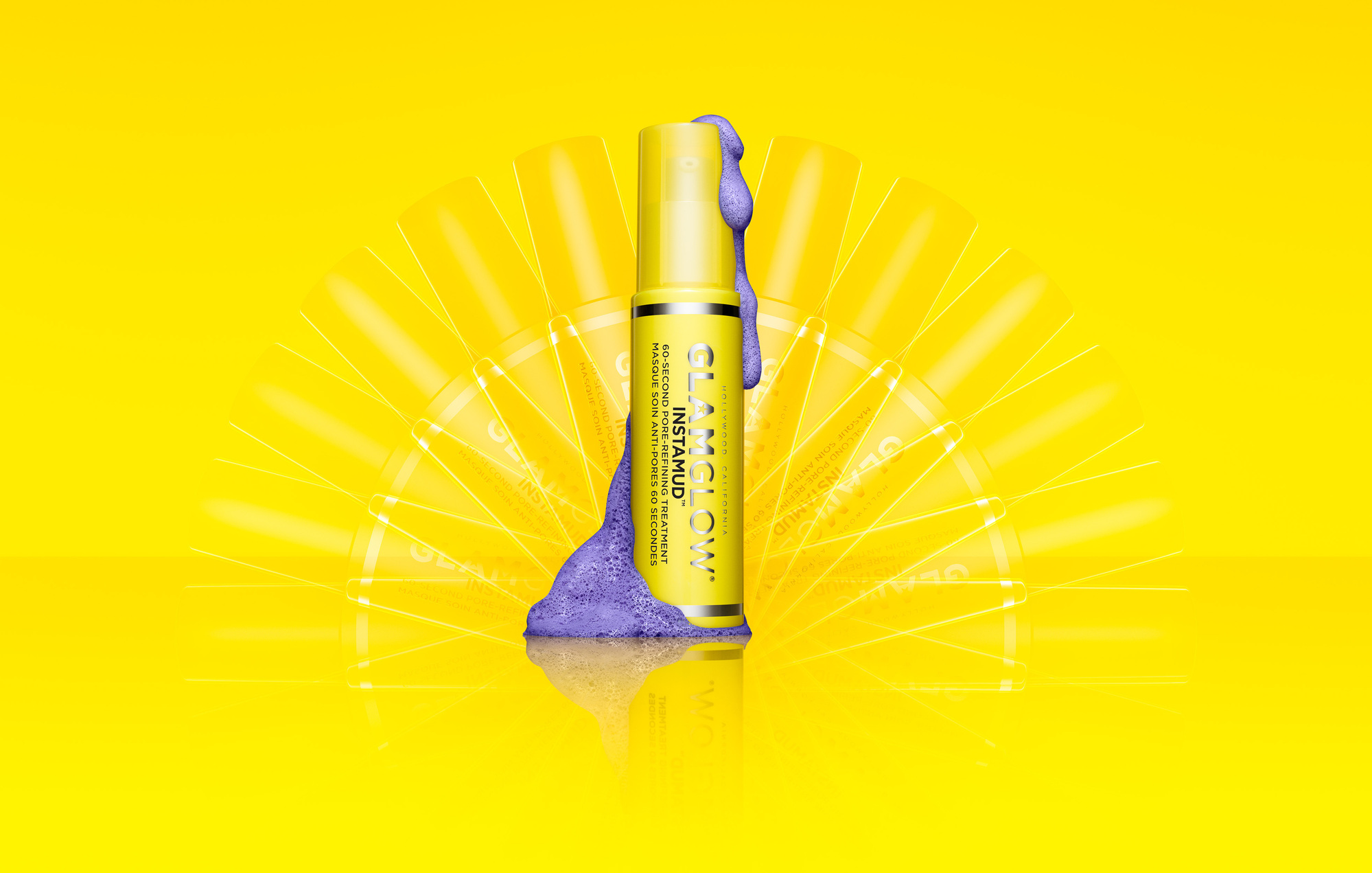 Glamglow cosmetics and beauty photography by commercial, product & advertising photographer Timothy Hogan in the Los Angeles Studio