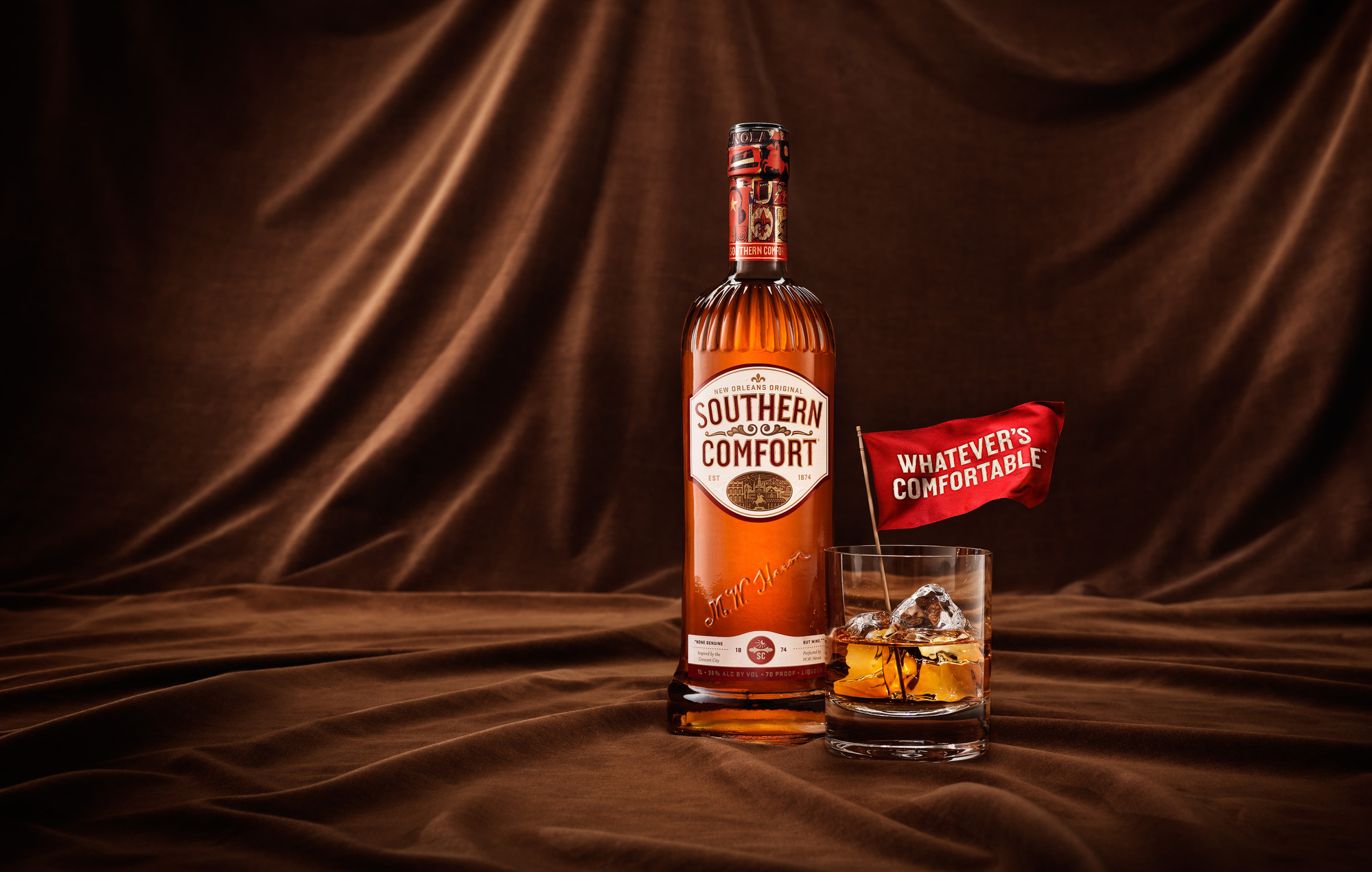 Southern Comfort beverage liquor campaign photography  by commercial, product & advertising photographer Timothy Hogan in studio Los Angeles