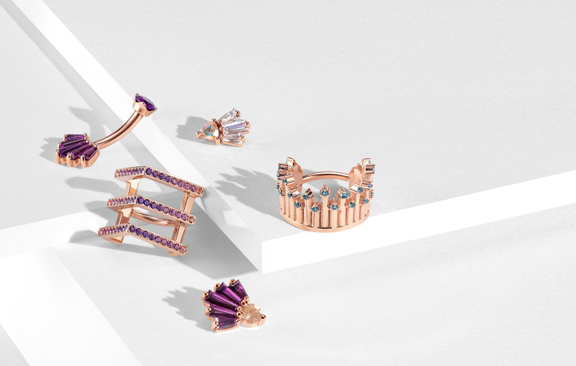 BVLA body jewelry photography by commercial product & advertising jewelry photographer Timothy Hogan in Los Angeles - still life photographer