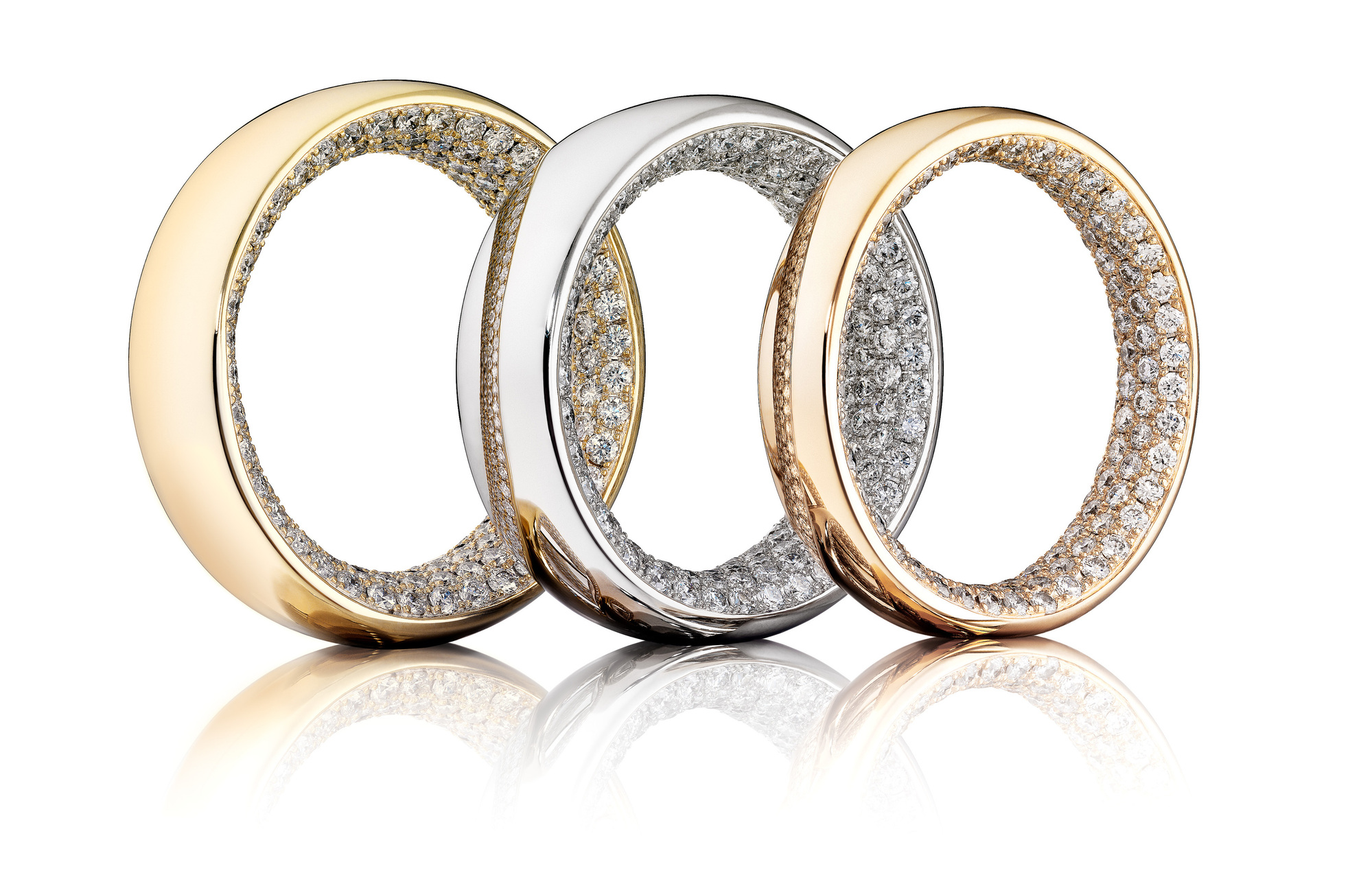 Garrard  diamond Jewelry photography by commercial product & advertising photographer Timothy Hogan in the Los Angeles studio