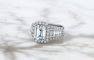 Elegant Jewelry product photography for Simon G by commercial and advertising photographer Timothy Hogan in Los Angeles