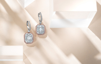 Elegant Jewelry product photography for Simon G by commercial and advertising photographer Timothy Hogan in Los Angeles