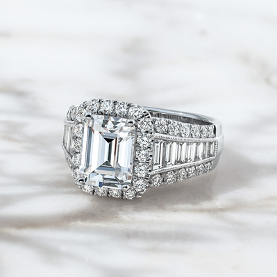 Elegant Jewelry product photography for Simon G by commercial and advertising photographer Timothy Hogan in Los Angeles