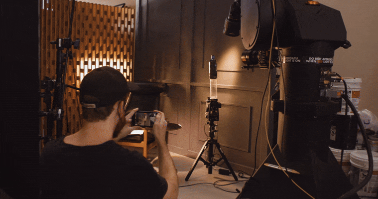 Motion control  with cinema robots for high speed cinematography, and slow motion cinematography by commercial video director timothy Hogan in Los Angeles, New York and Chicago.