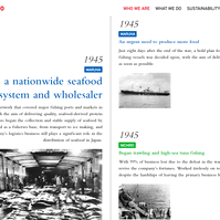 Writing copy for Maruha Nichiro's global website.