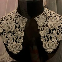 Raised needle lace collar designed by Josef Storck 1880. So much work and so pretty!