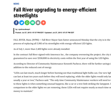 One of several news stories was written by me during my time as an intern for WPRI/Fox Providence. 