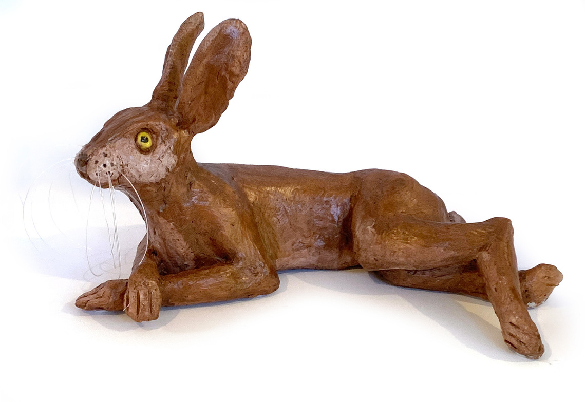 Reclining Hare with attitude!