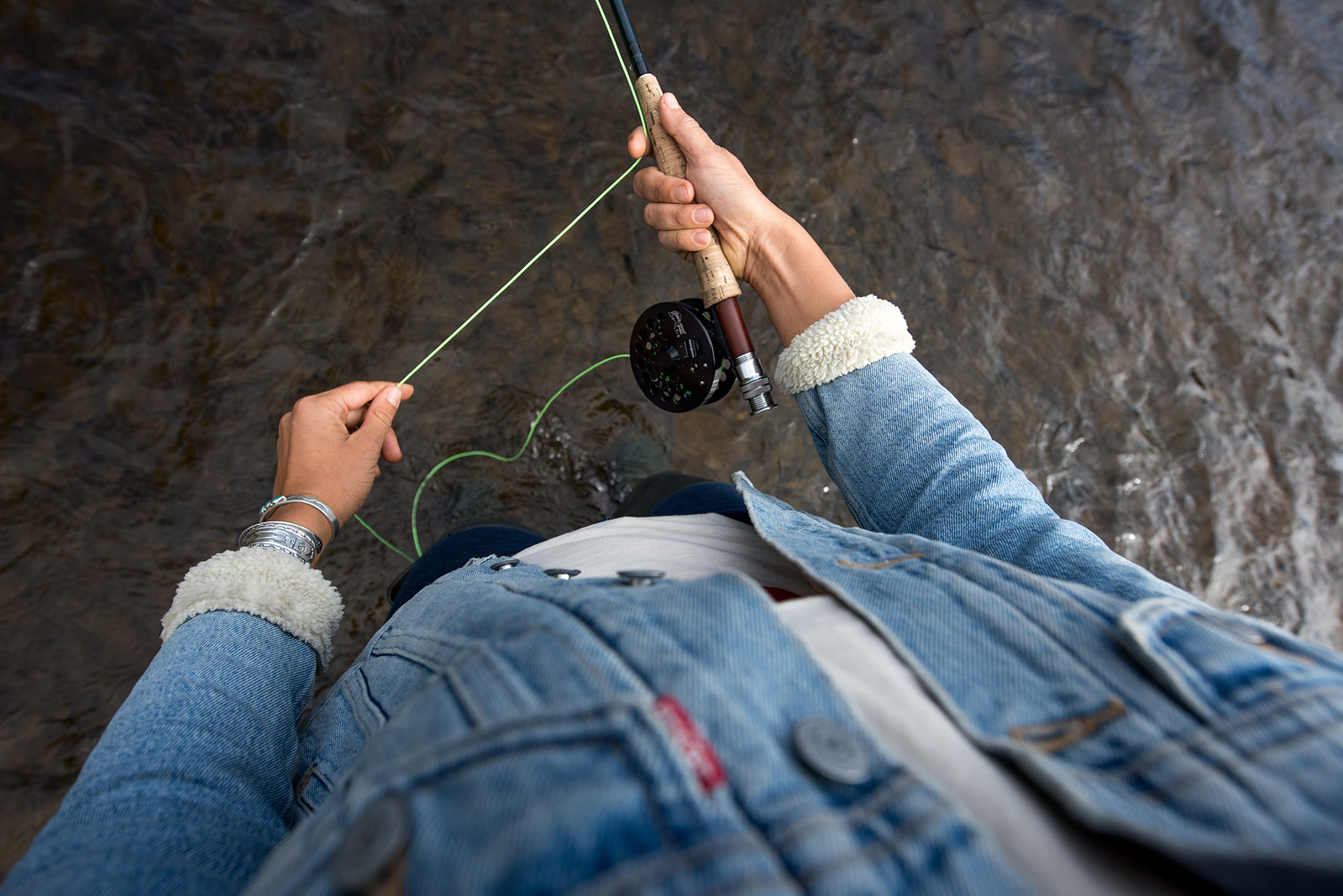 Fishing for dolly varden on the Kenai.