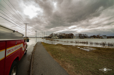 Weather event flooding in Eastern Massachusetts 