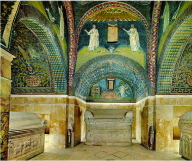 Mausoleum of Galla Placidia, 5thCentury,Ravenna 
View from the entrance corridor!